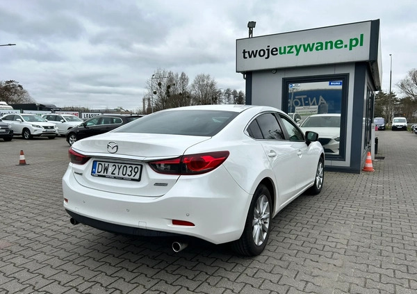 Mazda 6 cena 58900 przebieg: 198568, rok produkcji 2017 z Nałęczów małe 232